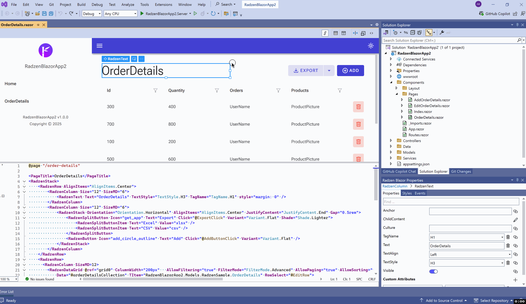 Delete component